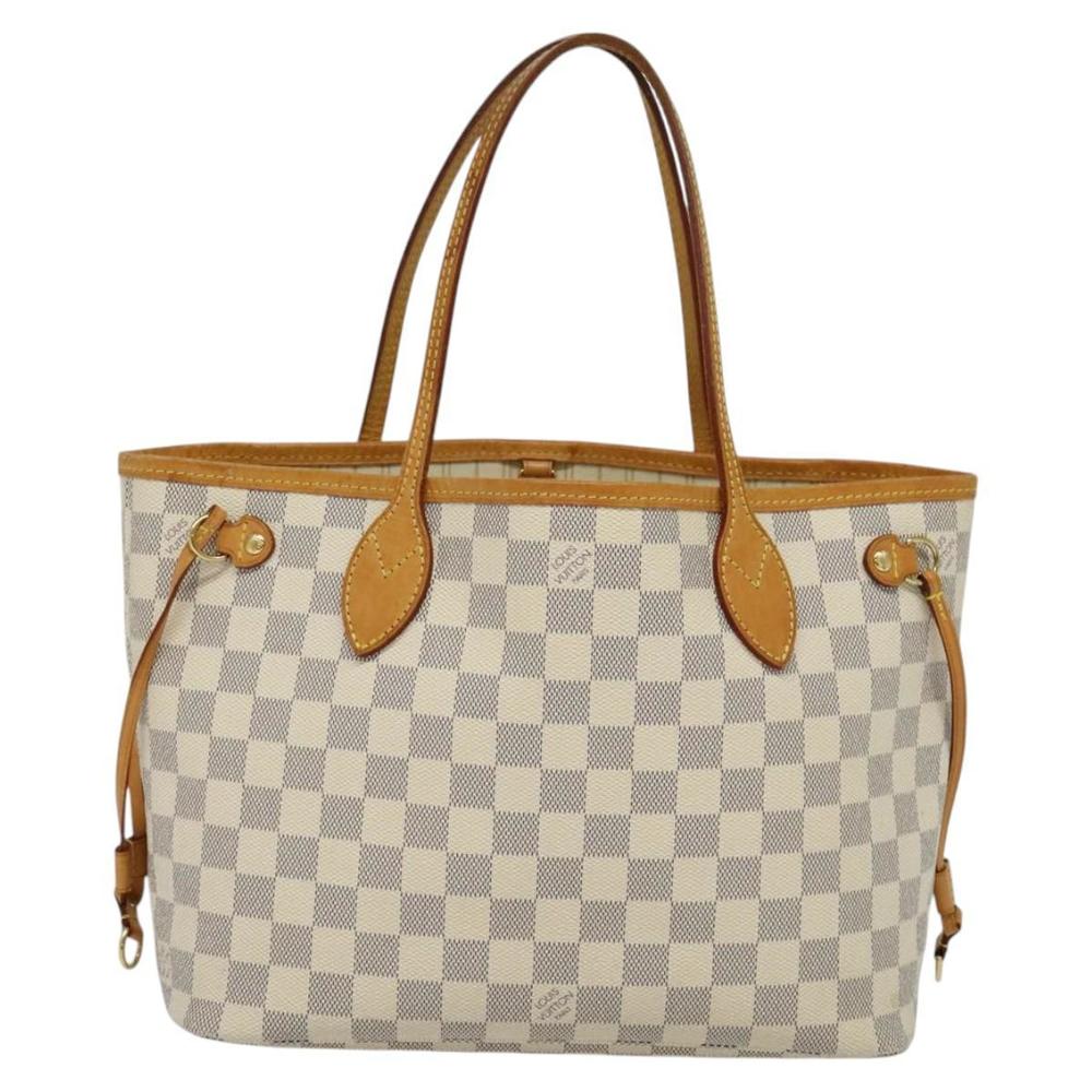 LOUIS VUITTON Damier Azur Neverfull PM Tote Bag N41362 LV Auth 120593 - Picture 13 of 16